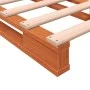 Massives Palettenbett aus wachsbraunem Kiefernholz, 90 x 200 cm von , Betten und Lattenroste - Ref: Foro24-844452, Preis: 99,...