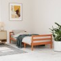 Wachsbrauner Bettrahmen aus massivem Kiefernholz, 80 x 200 cm von , Betten und Lattenroste - Ref: Foro24-844486, Preis: 115,8...