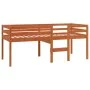 Hochbett aus massivem, wachsbraunem Kiefernholz, 75 x 190 cm von , Betten und Lattenroste - Ref: Foro24-844484, Preis: 125,96...