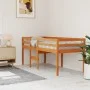 Hochbett aus massivem, wachsbraunem Kiefernholz, 75 x 190 cm von , Betten und Lattenroste - Ref: Foro24-844484, Preis: 125,96...
