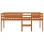 Hochbett aus massivem, wachsbraunem Kiefernholz, 75 x 190 cm von , Betten und Lattenroste - Ref: Foro24-844484, Preis: 125,96...