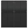Regal mit Türen Holzwerkstoff schwarz 136x37x142 cm von , Bücherregale und Regale - Ref: Foro24-3206525, Preis: 254,92 €, Rab...