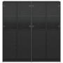 Regal mit Türen Holzwerkstoff schwarz 136x37x142 cm von , Bücherregale und Regale - Ref: Foro24-3206525, Preis: 258,19 €, Rab...