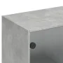Shelf with gray engineered wood doors 136x37x142 cm by , Bookcases and shelves - Ref: Foro24-3206527, Price: 288,62 €, Discou...