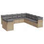 Garden sofa set 11 pieces with beige synthetic rattan cushions by , Garden sets - Ref: Foro24-3217879, Price: 696,42 €, Disco...