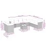 11-teiliges Gartensofa-Set und graue synthetische Rattankissen von , Gartensets - Ref: Foro24-3217870, Preis: 648,56 €, Rabat...
