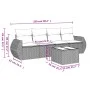 Garden sofa set with cushions 5 pieces beige synthetic rattan by , Garden sets - Ref: Foro24-3221087, Price: 387,15 €, Discou...
