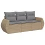 Set Gartensofas mit beigen Kissen 3 Stück PE Rattan von , Gartensets - Ref: Foro24-3221058, Preis: 230,65 €, Rabatt: %