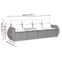 Garden sofa set 4 pieces with gray synthetic rattan cushions by , Garden sets - Ref: Foro24-3221079, Price: 271,34 €, Discoun...