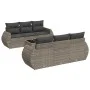Set de sofás de jardín 7 piezas con cojines ratán PE gris de , Conjuntos de jardín - Ref: Foro24-3221109, Precio: 495,95 €, D...
