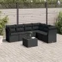 7-piece garden dining set and black synthetic rattan cushions by , Garden sets - Ref: Foro24-3249524, Price: 435,42 €, Discou...