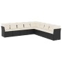 8-piece garden sofa set and black synthetic rattan cushions by , Garden sets - Ref: Foro24-3249615, Price: 527,32 €, Discount: %