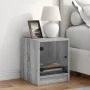 Sonoma Nachttisch mit grauer Glastür 35x37x42 cm von , Nachttische - Ref: Foro24-836353, Preis: 34,28 €, Rabatt: %