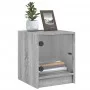 Sonoma Nachttisch mit grauer Glastür 35x37x42 cm von , Nachttische - Ref: Foro24-836353, Preis: 34,28 €, Rabatt: %
