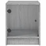 Sonoma Nachttisch mit grauer Glastür 35x37x42 cm von , Nachttische - Ref: Foro24-836353, Preis: 34,28 €, Rabatt: %