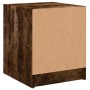 Nachttisch mit Glastür aus geräucherter Eiche 35x37x42 cm von , Nachttische - Ref: Foro24-836351, Preis: 33,80 €, Rabatt: %