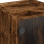 Nachttisch mit Glastür aus geräucherter Eiche 35x37x42 cm von , Nachttische - Ref: Foro24-836351, Preis: 33,80 €, Rabatt: %