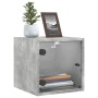 Nachttische mit Glastüren 2 Stk. Betongrau 35x37x35 cm von , Nachttische - Ref: Foro24-836469, Preis: 44,30 €, Rabatt: %