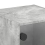 Nachttische mit Glastüren 2 Stk. Betongrau 35x37x35 cm von , Nachttische - Ref: Foro24-836469, Preis: 44,30 €, Rabatt: %
