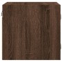 Nachttisch mit Glastür aus brauner Eiche 35x37x35 cm von , Nachttische - Ref: Foro24-836474, Preis: 34,33 €, Rabatt: %