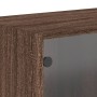 Wandmöbel Glastüren 2 Stk. braune Eiche 68,5x37x35 cm von , Schließfächer und Lagerschränke - Ref: Foro24-836510, Preis: 80,6...