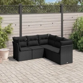 5-piece garden furniture set with black synthetic rattan cushions by , Garden sets - Ref: Foro24-3249454, Price: 341,63 €, Di...