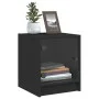 Nachttisch mit schwarzer Glastür 35x37x42 cm von , Nachttische - Ref: Foro24-836345, Preis: 33,13 €, Rabatt: %