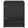 Nachttisch mit schwarzer Glastür 35x37x42 cm von , Nachttische - Ref: Foro24-836345, Preis: 33,57 €, Rabatt: %