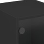 Nachttisch mit schwarzer Glastür 35x37x42 cm von , Nachttische - Ref: Foro24-836345, Preis: 33,57 €, Rabatt: %