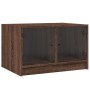 Couchtisch mit Glastüren aus brauner Eiche 68x50x42 cm von , Couchtisch - Ref: Foro24-836370, Preis: 45,56 €, Rabatt: %