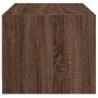 Mesa de centro con puertas de vidrio marrón roble 68x50x42 cm de , Mesas de centro - Ref: Foro24-836370, Precio: 45,16 €, Des...