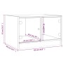Couchtisch mit Glastüren aus brauner Eiche 68x50x42 cm von , Couchtisch - Ref: Foro24-836370, Preis: 45,56 €, Rabatt: %