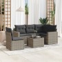 Gartenmöbel-Set, 6-teilig, mit grauen Polstern aus synthetischem Rattan. von , Gartensets - Ref: Foro24-3218970, Preis: 360,5...
