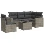 Gartenmöbel-Set, 6-teilig, mit grauen Polstern aus synthetischem Rattan. von , Gartensets - Ref: Foro24-3218970, Preis: 367,0...