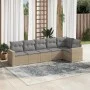 Juego de sofás jardín con cojines 6 pzas ratán sintético beige by , Garden sets - Ref: Foro24-3218979, Price: 385,57 €, Disco...