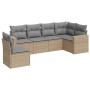 Juego de sofás jardín con cojines 6 pzas ratán sintético beige by , Garden sets - Ref: Foro24-3219019, Price: 391,46 €, Disco...