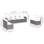 Juego de sofás de jardín con cojines beige 8 pzas ratán PE by , Modular outdoor sofas - Ref: Foro24-3251186, Price: 490,03 €,...