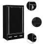 Armario de tela negro 87x49x159 cm de vidaXL, Armarios roperos - Ref: Foro24-282457, Precio: 46,40 €, Descuento: %