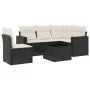 Set de sofás de jardín 6 piezas y cojines ratán sintético negro by , Modular outdoor sofas - Ref: Foro24-3251313, Price: 369,...