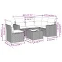 Set de sofás de jardín 6 piezas y cojines ratán sintético negro by , Modular outdoor sofas - Ref: Foro24-3251313, Price: 369,...