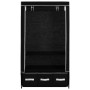 Armario de tela negro 87x49x159 cm de vidaXL, Armarios roperos - Ref: Foro24-282457, Precio: 46,40 €, Descuento: %