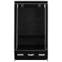 Armario de tela negro 87x49x159 cm de vidaXL, Armarios roperos - Ref: Foro24-282457, Precio: 45,11 €, Descuento: %