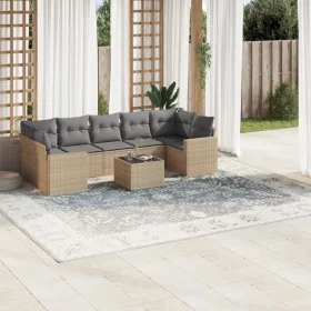 Juego de sofás de jardín con cojines beige 8 pzas ratán PE by , Modular outdoor sofas - Ref: Foro24-3251076, Price: 541,52 €,...
