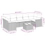 Juego de sofás de jardín con cojines beige 8 pzas ratán PE by , Modular outdoor sofas - Ref: Foro24-3251076, Price: 540,63 €,...