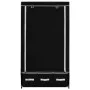 Black fabric wardrobe 87x49x159 cm by vidaXL, Wardrobes - Ref: Foro24-282457, Price: 45,96 €, Discount: %
