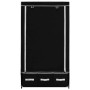Kleiderschrank aus schwarzem Stoff, 87 x 49 x 159 cm von vidaXL, Kleiderschränke - Ref: Foro24-282457, Preis: 46,40 €, Rabatt: %