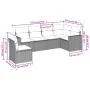 Juego de sofás jardín con cojines 6 pzas ratán sintético beige by , Modular outdoor sofas - Ref: Foro24-3251366, Price: 433,1...
