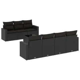 Set de sofás de jardín 8 piezas y cojines ratán sintético negro by , Modular outdoor sofas - Ref: Foro24-3251062, Price: 551,...