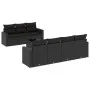 Set de sofás de jardín 8 piezas y cojines ratán sintético negro by , Modular outdoor sofas - Ref: Foro24-3251062, Price: 551,...