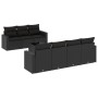 Set de sofás de jardín 8 piezas y cojines ratán sintético negro by , Modular outdoor sofas - Ref: Foro24-3251062, Price: 544,...
